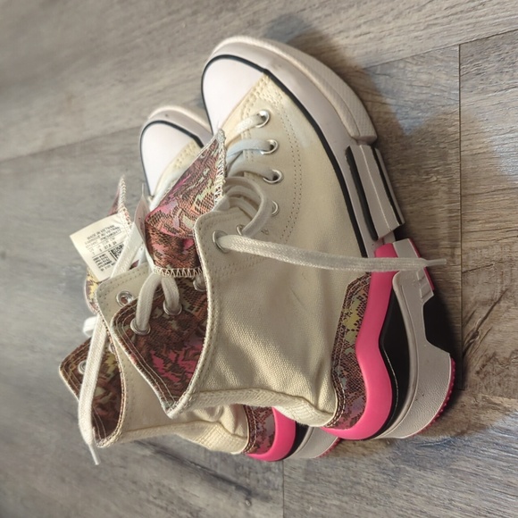 Converse Shoes - Converse Allstar Egret White Hyper Pink Sneakers